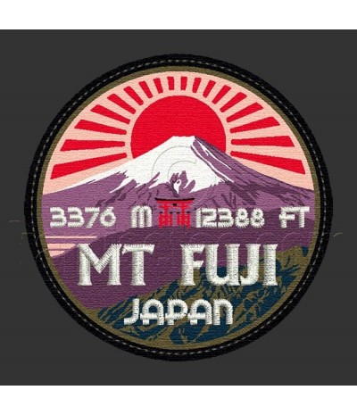 Monte Fuji Remendo bordado