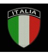 Embroidered patch ITALY FLAG COAT 