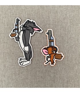 TOM & JERRY Toppa ricamata