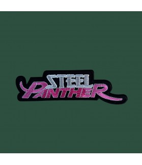 Embroidered patch steel panther