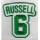 Embroidered Patch USA BASKET BILL RUSSELL