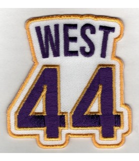 Embroidered Patch USA BASKET JERRY WEST
