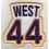 Patch brodé USA BASKET JERRY WEST