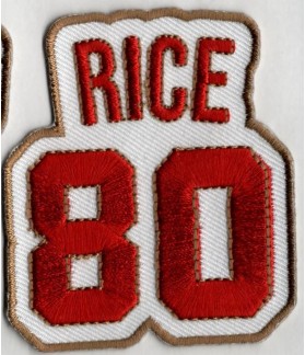 Embroidered Patch USA BASKET Jerry Rice