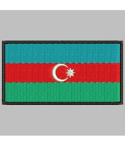 Embroidered patch AZERBAIYAN FLAG