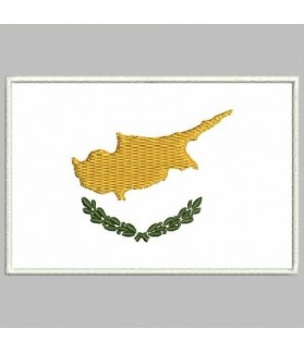 Embroidered patch CHIPRE FLAG