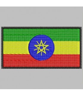 Embroidered patch ETIOPIA FLAG