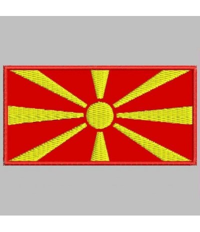 Embroidered patch MACEDONIA FLAG