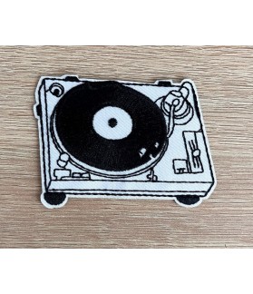 Embroidered patch Record Player