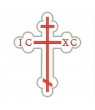 Embroidered Patch TEMPLAR CROSS