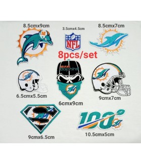 Embroidered Patch miami dolphins