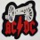 Embroidered patch AC-DC