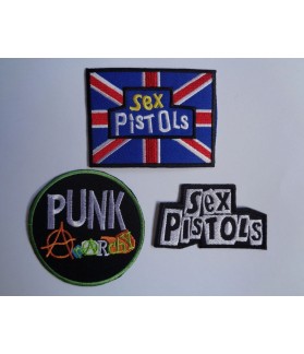 Embroidered patch SEX PISTOLS X3