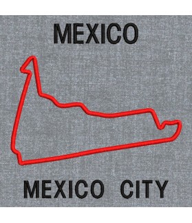 Embroidered patch FORMULA 1 CIRCUITO MEXICO