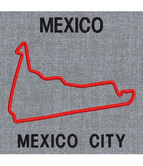 Parche bordado FORMULA 1 CIRCUITO MEXICO