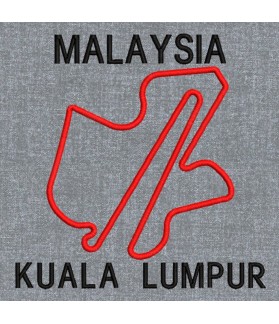 GESTICKER PATCH FORMULA 1 CIRCUITO MAYLASIA