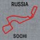 REMENDO BORDADO FORMULA 1 CIRCUITO RUSSIA