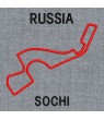 Parche bordado FORMULA 1 CIRCUITO RUSSIA