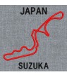 REMENDO BORDADO FORMULA 1 CIRCUITO JAPAN