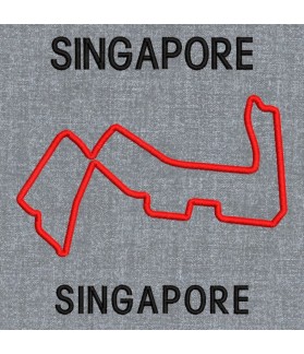 Embroidered patch FORMULA 1 SINGAPORE