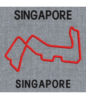 Parche bordado FORMULA 1 CIRCUITO SINGAPORE