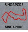 Embroidered patch FORMULA 1 SINGAPORE