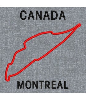 Embroidered patch FORMULA 1 CANADA