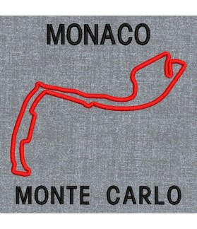 Embroidered patch FORMULA 1 MONACO