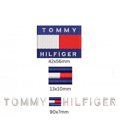 Iron patch Tommy Hilfiger x3