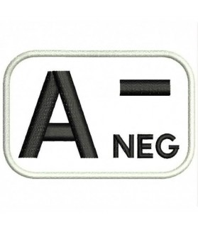 Embroidered patch BLOOD GROUP A-