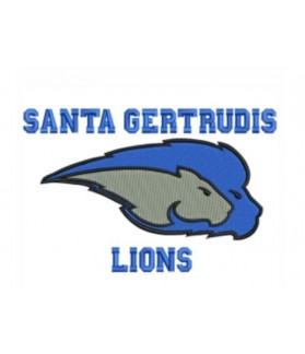 Santa Gertrudis Lions Iron patch