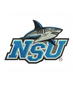Nova Southeastern Sharks GESTICKER PATCH