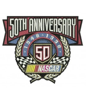 Embroidered patch nascar