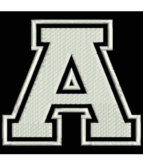 Embroidered Patch LETTER A