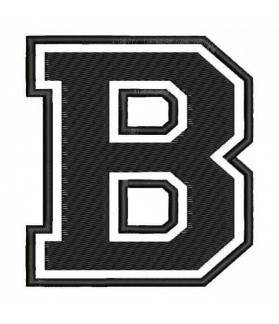 Embroidered Patch LETTER B