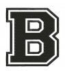 Embroidered Patch LETTER B