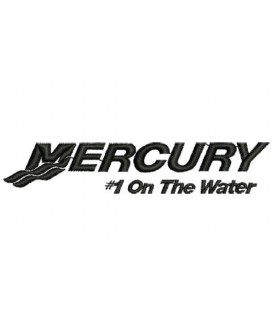 Gestickter Patch mercury boat