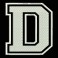 Embroidered Patch LETTER D