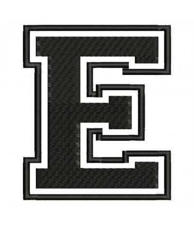 Embroidered Patch LETTER E