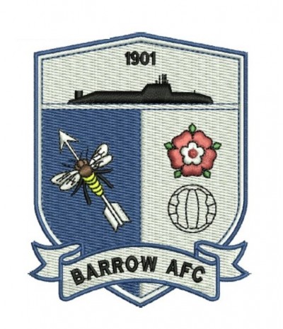 Barrow Association Football PATCH BRODE
