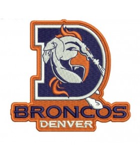 Denver Broncos Football Embroidered Patch