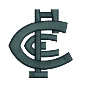 New Carlton Football Embroidered Patch