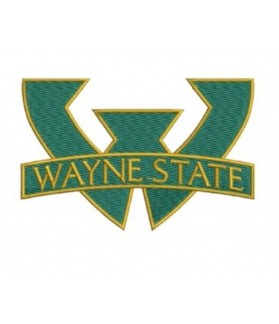 Wayne State Warriors Football Parche bordado