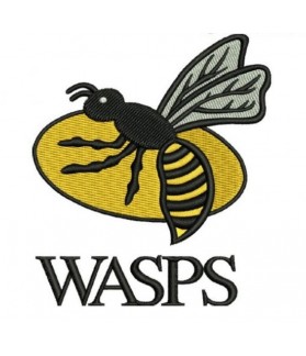 Wasps Rugby Football Embroidered Patch