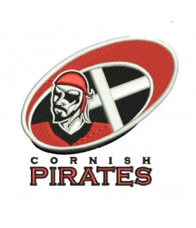 Cornish Pirates Rugby Football Embroidered Patch