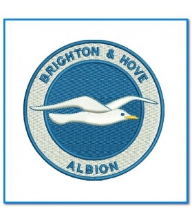 Brighton & Hove Albion Football PATCH BRODE