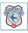 Cardiff City Football Embroidered Patch