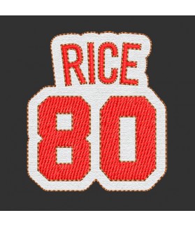 Embroidered Patch USA BASKET Jerry Rice