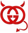 Iron patch GUCCI devil