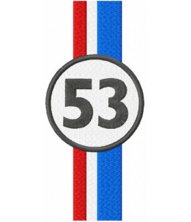 Herbie Racing Embroidered Patch